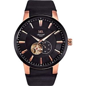 Men’s Watch Roségold Black Leather